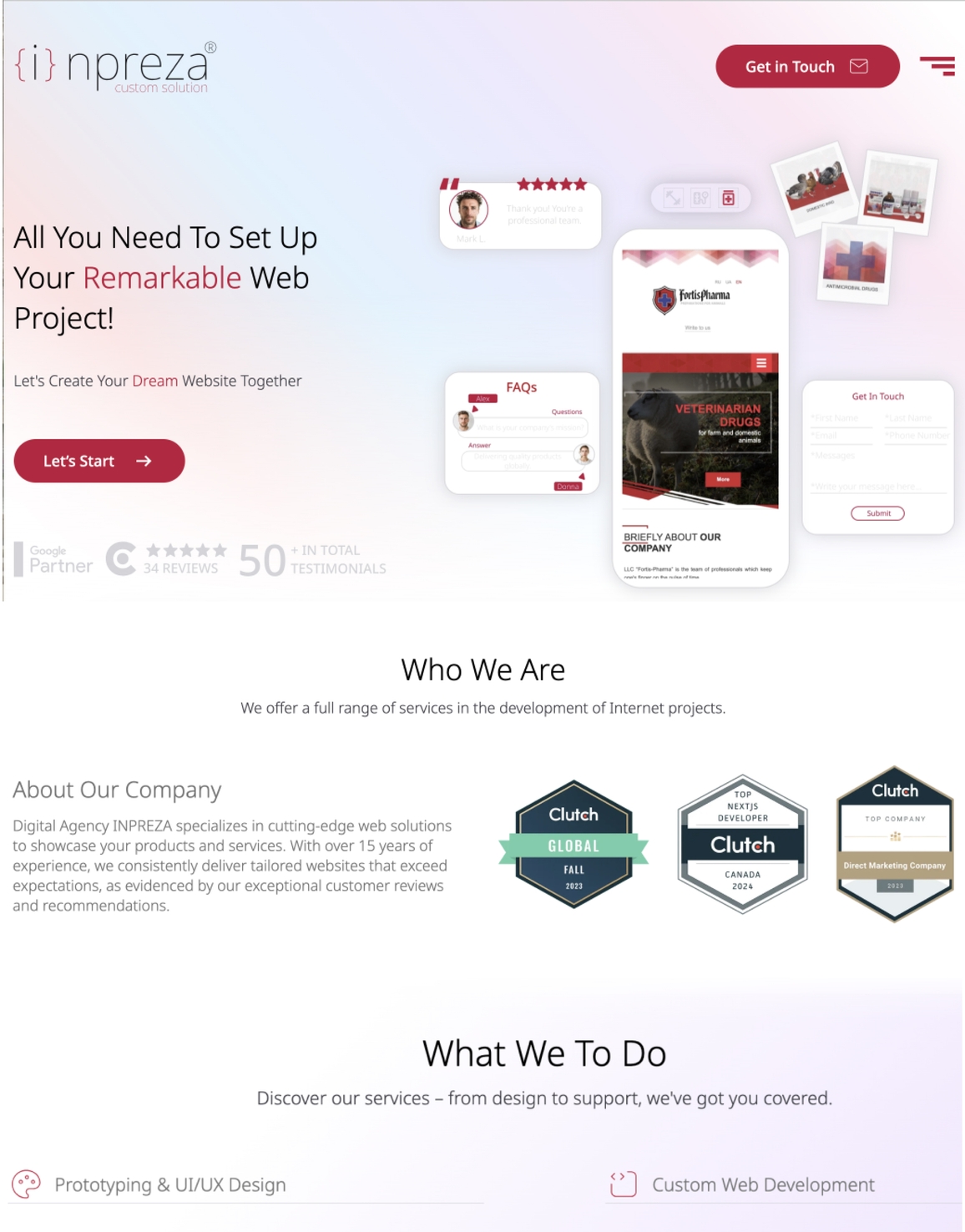 Дизайн сайту для IT консалтингу після